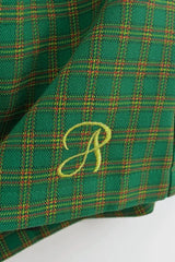 Jupe de Noël à carreaux taille basse brodée de lettres