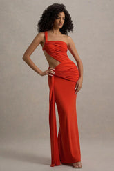 One Shoulder Backless Party Dress