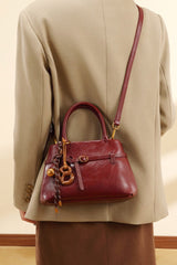 Sac bandoulière rouge vintage luxe pour tous les jours