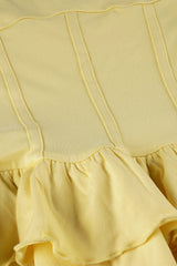 Robe mini dos nu à volants