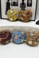 Sac de soirée vintage à paillettes, sac bandoulière chic pour les fêtes.