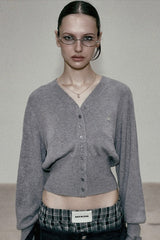 Gilet de Noël en coton brodé à col en V