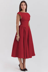 Fitted Waist Defining Party Dress