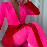 KittenAlarm - Ensemble pantalon bicolore Maeve