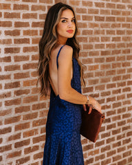 Robe nuisette midi Halsey à imprimé léopard en relief