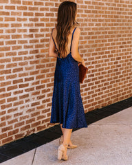 Robe nuisette midi Halsey à imprimé léopard en relief