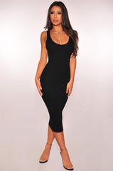 Robe midi en maille Compliments - Noire