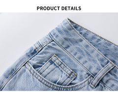 KittenAlarm - Low Rise Jeans Women Baggy Jeans New Fashion Straight Leg Pants Y2k Denim Trousers Blue Vintage Mom Loose Low Waist Jeans