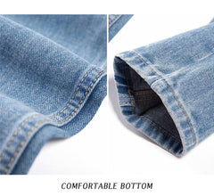 KittenAlarm - Pantalon harem vintage, jean taille haute, jean boyfriend femme, jean mom long, pantalon en denim style cowboy, Vaqueros Mujer