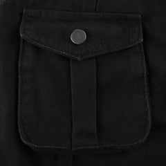 KittenAlarm - Jean ample femme Y2K, style streetwear, taille basse, poches, délavé, couleur unie, décontracté, idéal pour le travail. Pantalon en denim baggy pour femme.