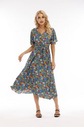 Robe midi fleurie Larsen