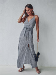 Robe nuisette midi à fleurs Hope Remains - Noire