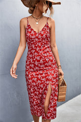 Robe longue à volants fleuris Perfectly Content