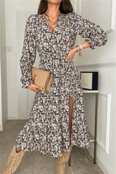 Robe midi à smocks fleuris Edgewater