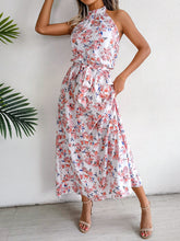 Robe longue dos nu en mousseline à imprimé floral Sure Thing - Crème - VENTE FINALE