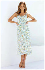 Robe midi fleurie Loved By You - Ivoire