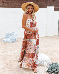 Robe maxi bohème patchwork Beauty In Bloom