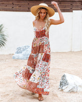 Robe maxi bohème patchwork Beauty In Bloom
