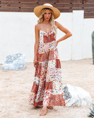 Robe maxi bohème patchwork Beauty In Bloom