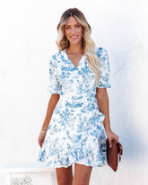 Mayflower Cotton Printed Wrap Dress