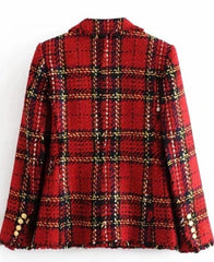 BLAZER À CARREAUX CHIC LUCIA