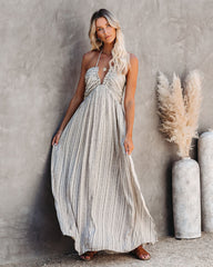 PRÉCOMMANDE - Robe longue dos nu à poches Renesmae