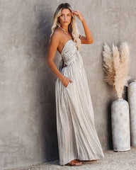 PRÉCOMMANDE - Robe longue dos nu à poches Renesmae