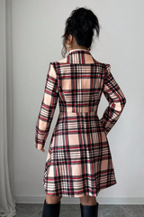 Vêtements d'extérieur décontractés à manches longues en laine double face imprimée tendance, parfaits pour Noël