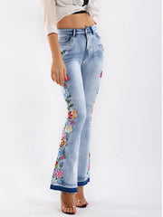 Three-Dimensional Embroidery Jeans