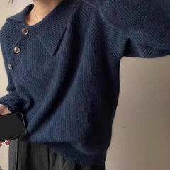 Pull vintage élégant, polyvalent, ample et confortable, idéal pour le bureau et les loisirs, chaud et à manches longues