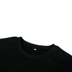 Leisure Merry Alphabet Printed Soft Round Neck Retro Christmas Hoodie Hoodies-L