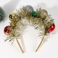 Accessoire pour cheveux festif et mignon en forme de boule à paillettes