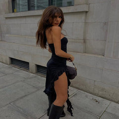 Aliza Mini Dress - Black