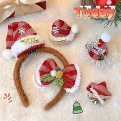 Accessoire pour cheveux festif mignon de Noël avec motif dessin animé