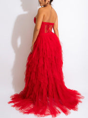 Lace Slip Graceful Mini Dress Dresses