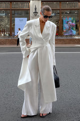 Slim Fit Long Blazer Coat