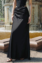 Jupe moulante midi taille haute