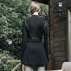 Robe à double ceinture style punk militaire