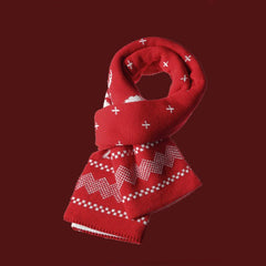 Écharpe de Noël en peluche à motif cerf