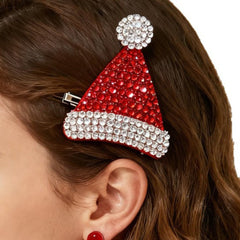 Nœud papillon renne en strass, accessoire de cheveux festif