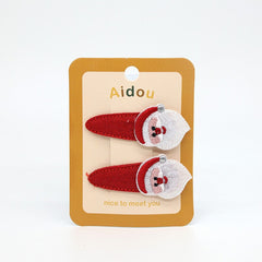 Cute Snowflake Santa Reindeer BB Clip Hair Accessory