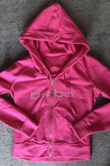 Rhinestone Bebe Print Hoodie