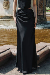 Jupe moulante midi taille haute