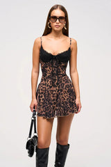 Leopard Cami Bodycon Mini Dress