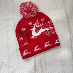 Bonnet de Noël en tricot jacquard
