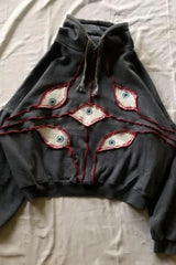 Y2K Devil Eye Print Hoodie