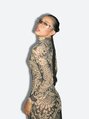 Robe longue Baddie Tattoo