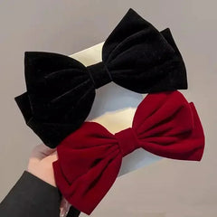Red Velvet Elegant Fashion Ponytail Christmas Hair Accessory Accessories-L
