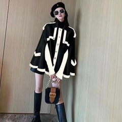 Manteaux d'automne-hiver en laine style britannique, tendance des écoles françaises