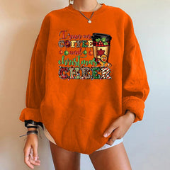 Y2K Trendy Round Neck Casual Autumn Spring Christmas Hoodie Light Yellow / S Hoodies-L